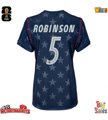 United States Antonee Robinson #5 Replica Away Stadium Shirt for Women World Cup 2026 Short Sleeve